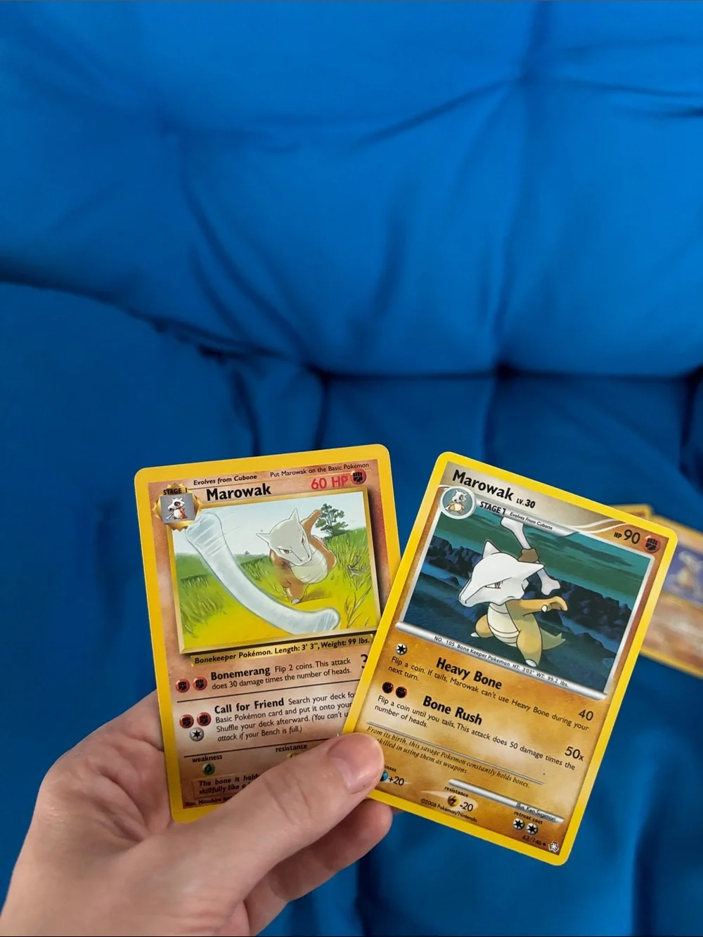 Pokémon Cards Cubone HP4060 Marowak HP6090 1996,1995,1998 2008 StrengthPokemon
